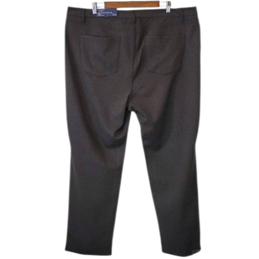 Talbots Flawless Dark Gray High-Waisted Straight Leg Pants Size 22W Petite - Picture 3 of 8